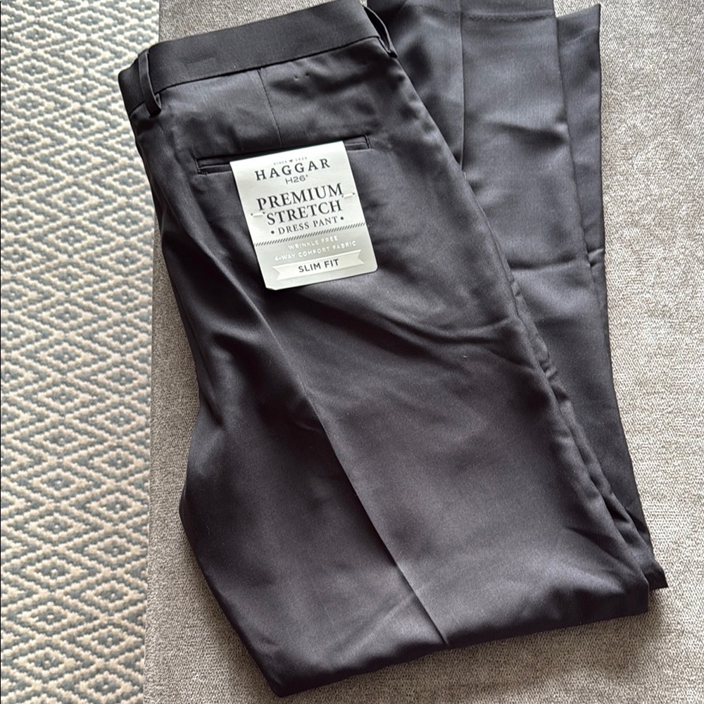 Haggar Men's Premium Stretch Dress Pants - Black
